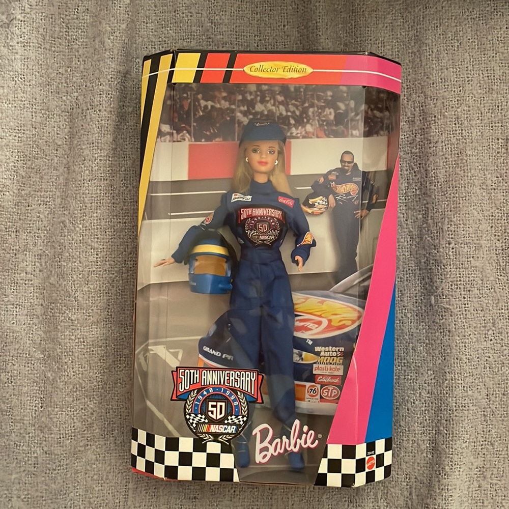 Vintage Barbie Collector Edition 50th Anniversary Nascar 1998 doll